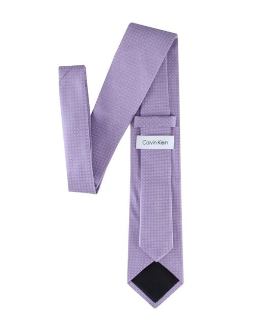 Calvin Klein Purple Manon Micro Solid Tie for men