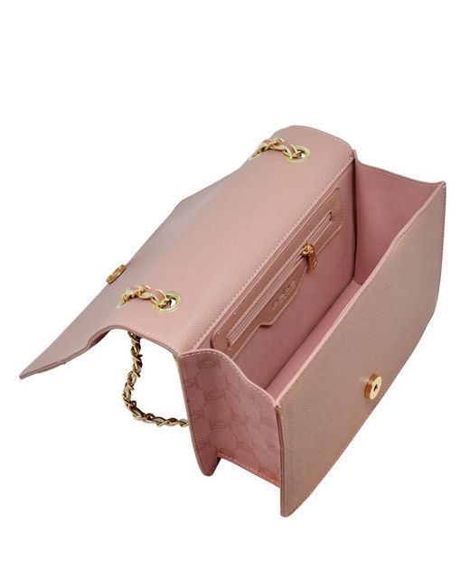 Bebe Red Serena Monogram Shoulder Bag