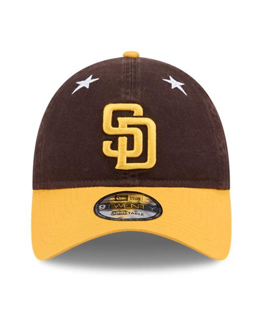KTZ Multicolor Brown/gold San Diego Padres 2025 Mlb All-star Game 9twenty Adjustable Hat for men