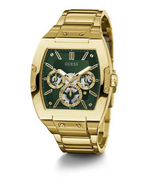 Guess Metallic Multi-function Stainless-steel Watch for men