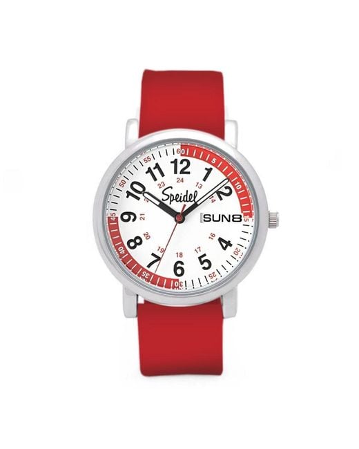 Speidel Red Scrub 30 Version 2 Pulsometer Watch