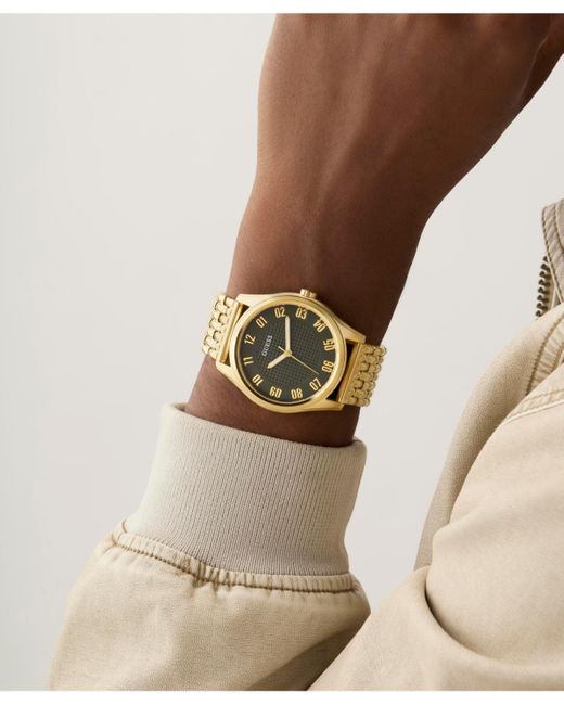 Guess Metallic Analog Steel Watch