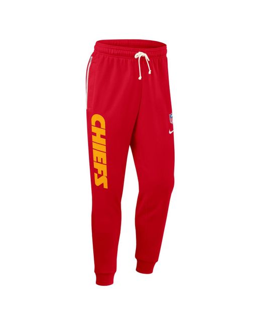 Nike Red Kansas City Chiefs Sideline Ground Game Performance Taper Pants for men