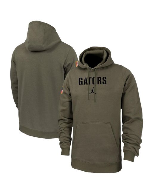 Nike Green Brand Florida Gators Military-inspired Pack Club Fleece Pullover Hoodie for men
