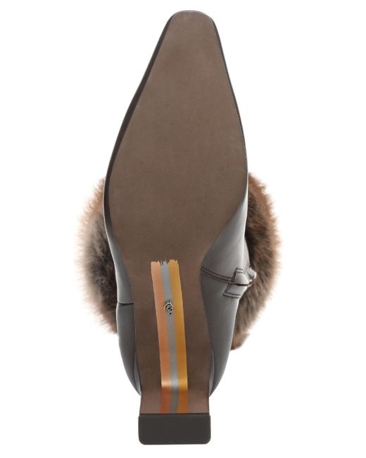 Sam Edelman Brown Sylvia Cozy Zip Tall Boots