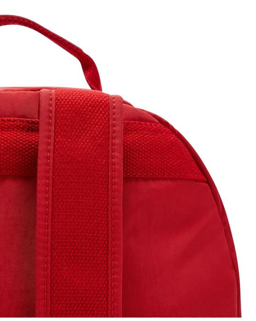 Kipling Red Seoul Medium Laptop Backpack