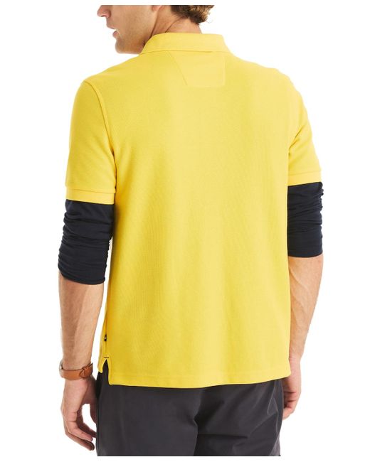 Nautica Yellow Classic-fit Performance Deck Polo Shirt for men