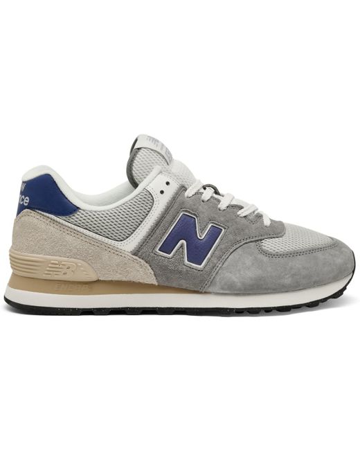 New Balance White 574 Casual Sneakers From Finish Line for men