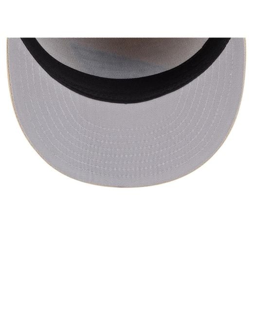 KTZ Natural Â Light Beige/olive Philadelphia Eagles Two-tone Color Pack Split Panel 59fifty Fitted Hat for men