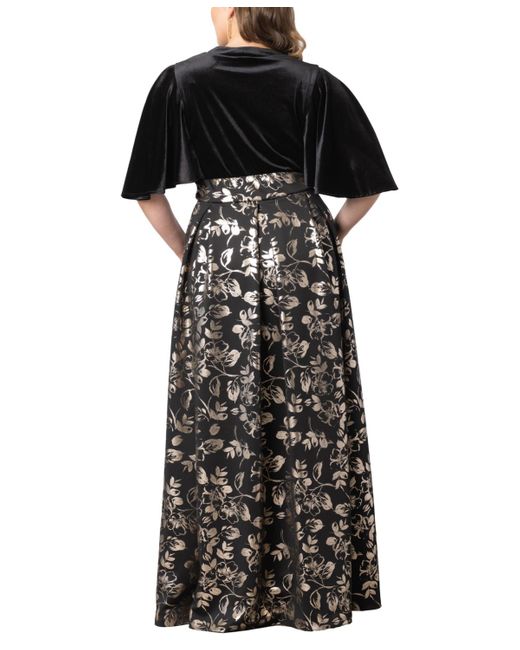 Kiyonna Black Plus Size Radiant Opulence Evening Gown