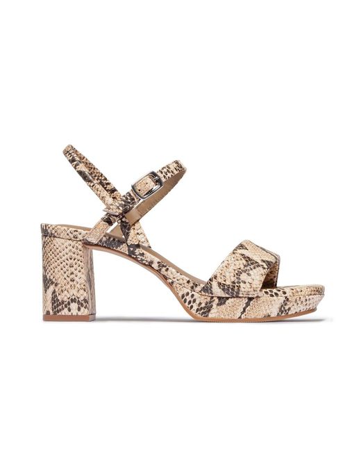 Bernardo Metallic Canto Platform Sandal