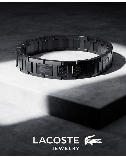Lacoste Black Metropole Ip Link Bracelet