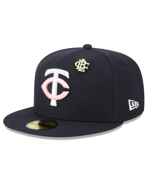 KTZ Blue Minnesota Twins 2025 Big League Chew 59fifty Fitted Hat for men