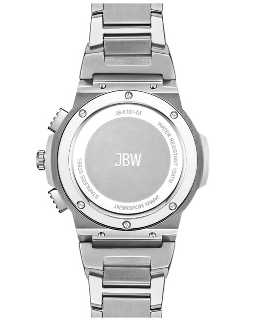JBW Gray Saxon Multifunction Stainless Steel Watch for men