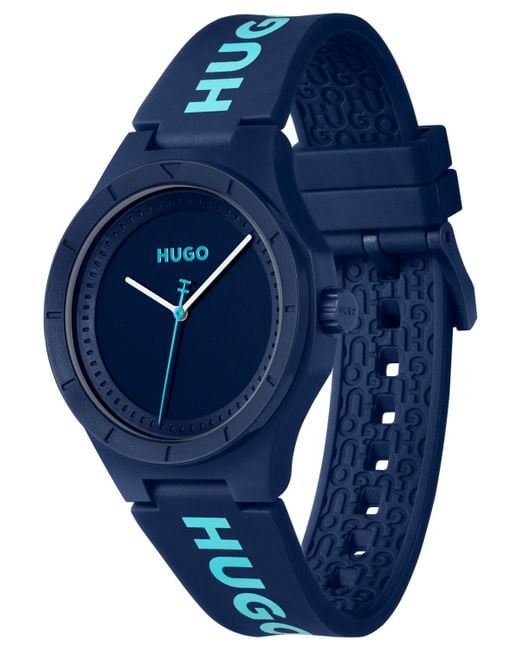 Boss Blue Hugo Lit For Him Quartz Watch 42mm for men