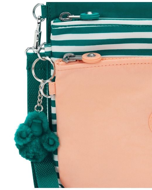Kipling Green Iaka Large Wristlet
