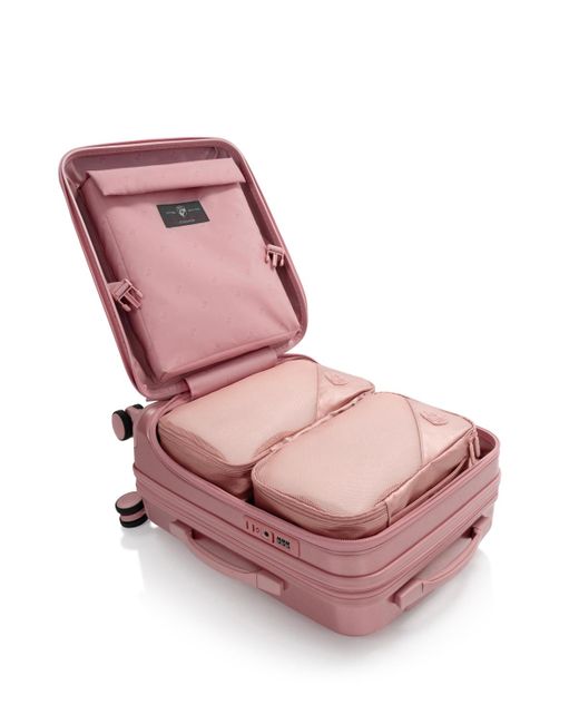 Heys Pink Hey's Ez Fashion Hardside 21" Carryon Spinner luggage