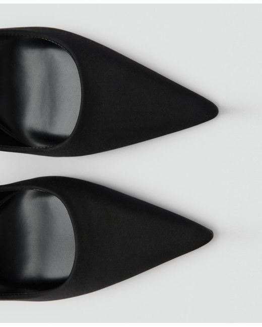 Mango Black Rhinestone Bracelet Heeled Shoes