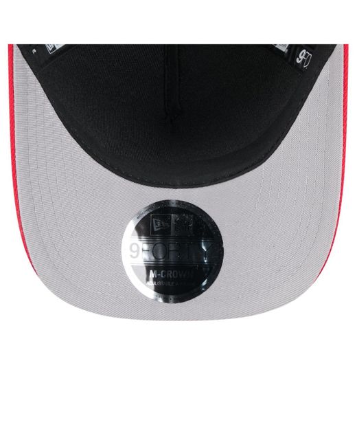KTZ Black/red Kansas City Chiefs 2025 Nfl Draft 9forty A-frame M-crown Adjustable Hat for men
