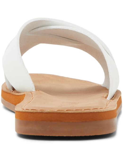 Roxy White Andreya Slip-on Flip Sandals
