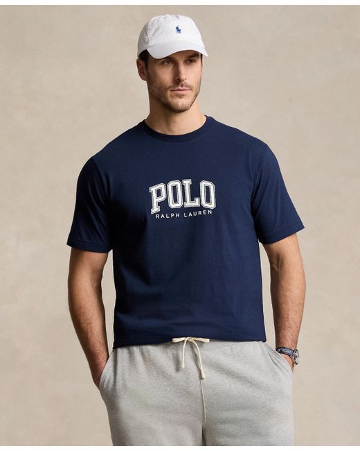 Polo Ralph Lauren Blue Big & Tall Logo Jersey T-shirt for men