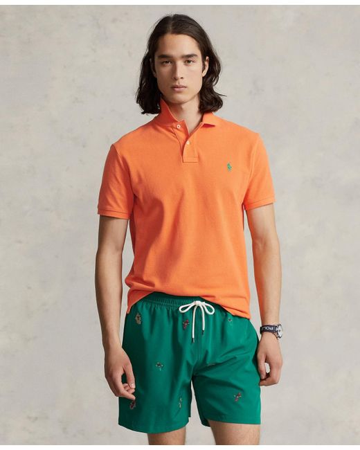 Polo Ralph Lauren Classicfit Mesh Polo in Green for Men Lyst
