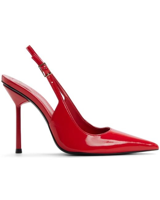 ALDO Red Serrah Pointed Toe Slingback Pumps