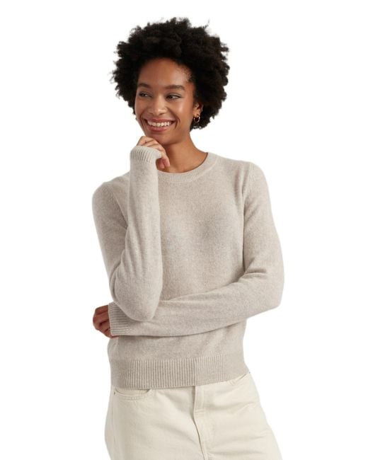 Chinti & Parker White Chinti And Parker Cloud Cashmere Cropped Pullover