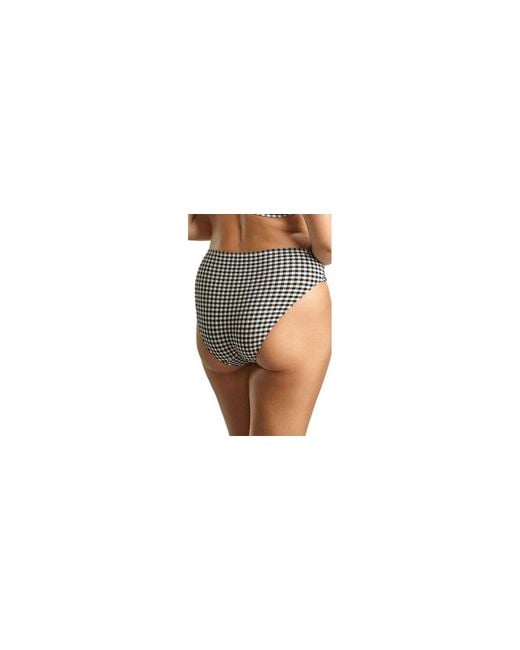 Panache Black Gingham High Cut Bikini Bottom