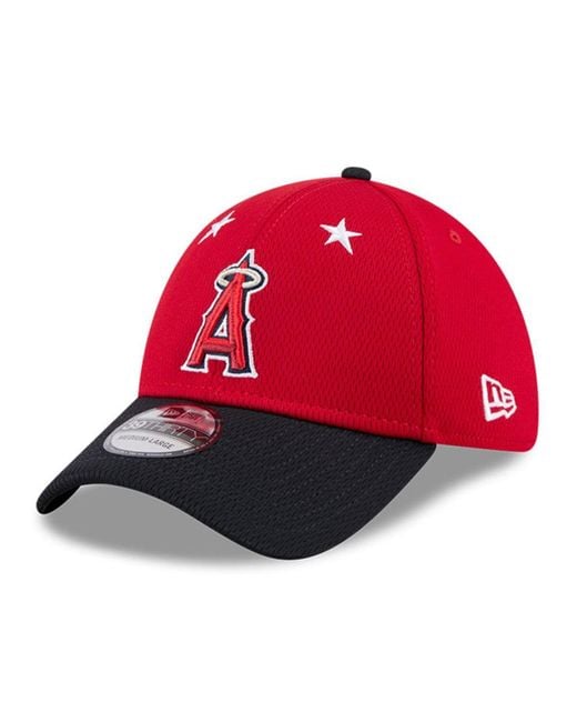 KTZ Red/navy Los Angeles Angels 2025 Mlb All-star Game 39thirty Flex Hat for men