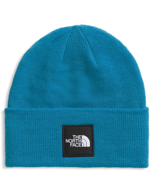 The North Face Blue Big Box Beanie for men