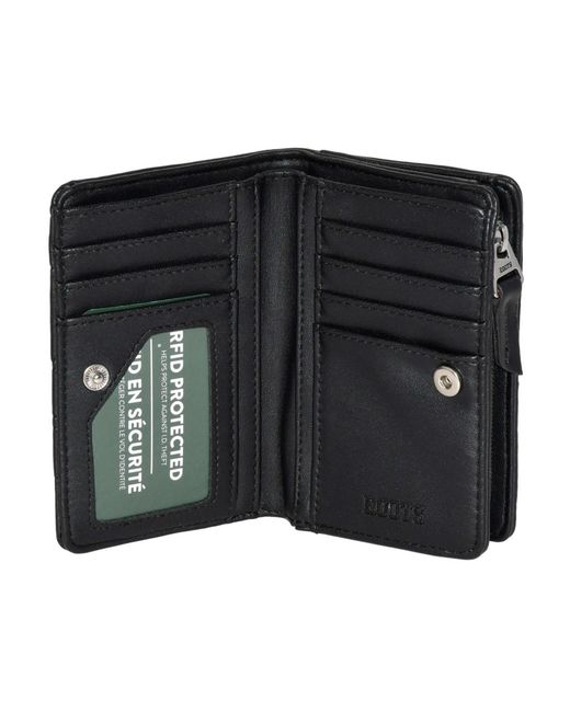 ROOTS Black Medium Ladies Wallet