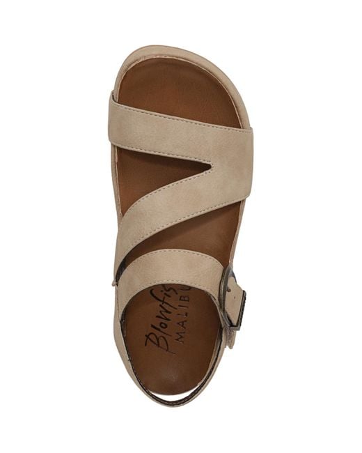 Blowfish Brown Isabel Strappy Open Round Toe Platform Sandals