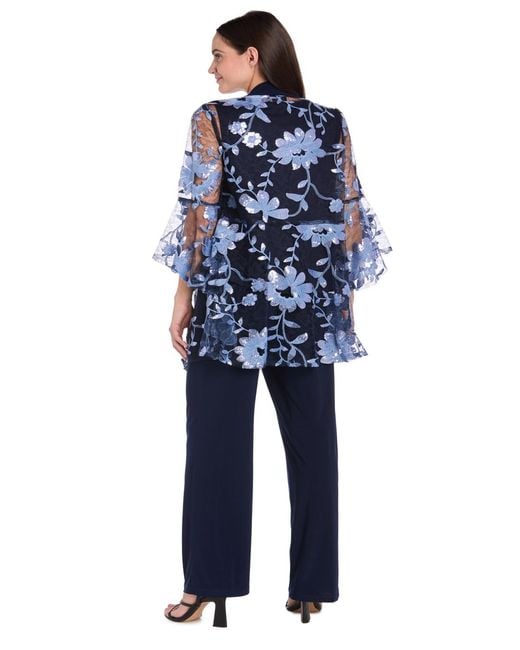 R & M Richards Blue Petite Jacket