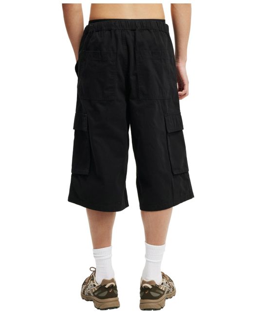 Cotton On White Super baggy Cargo Shorts for men