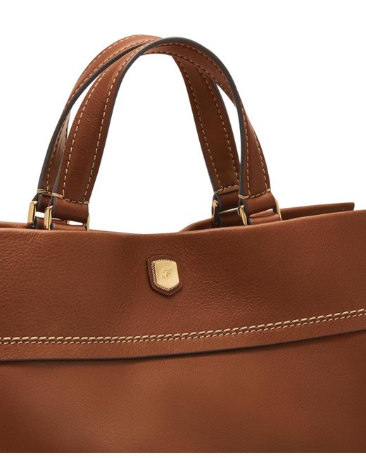 Fossil Brown Gemma Small Tote Bag