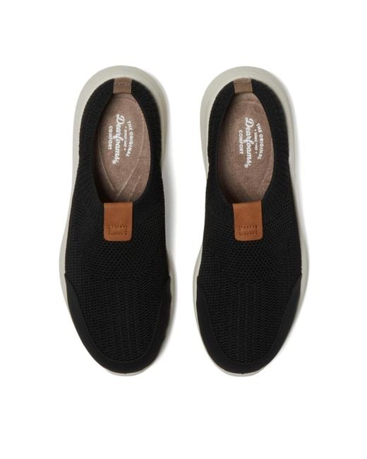 Dearfoams Black Gracie Sport Knit Slip-on Clog