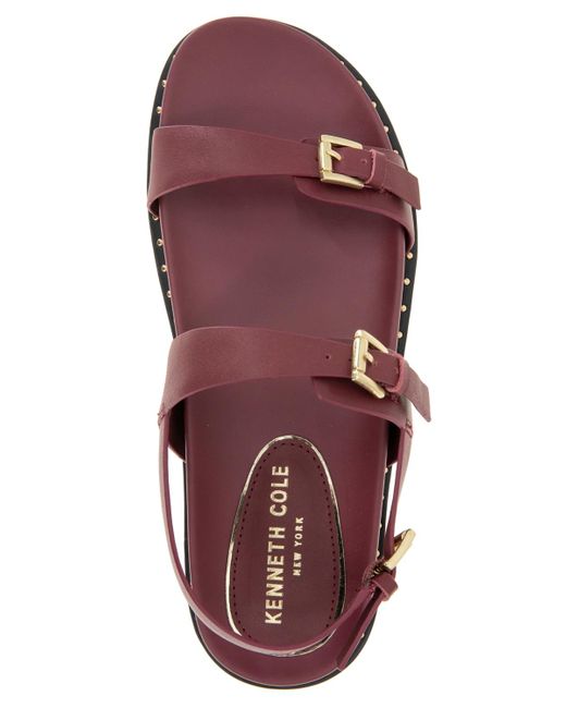 Kenneth Cole Pink Drinity Round Toe Flat Sandals