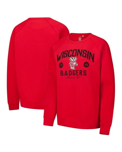 League Collegiate Wear Women's Red Wisconsin Badgers Bendy Arch