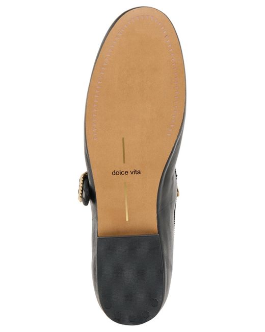 Dolce Vita Black Relan Embellished Mary Jane Flats