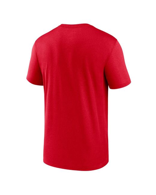 Nike Red Ohio State Buckeyes Campus Shadow Legend Performance T-shirt for men