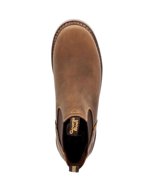Georgia Boot Brown Amp Lt Wedge Work Romeo for men