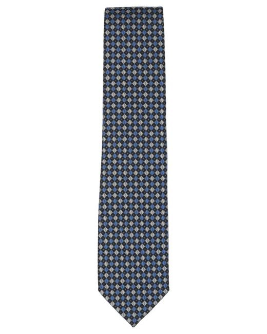 Perry Ellis Blue Classic Diamond Pattern Tie for men
