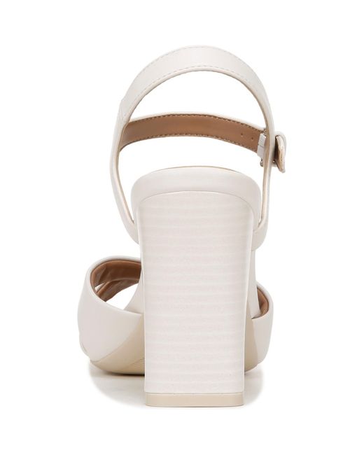 Naturalizer Metallic Morgan Open Square Toe Platform Dress Sandals