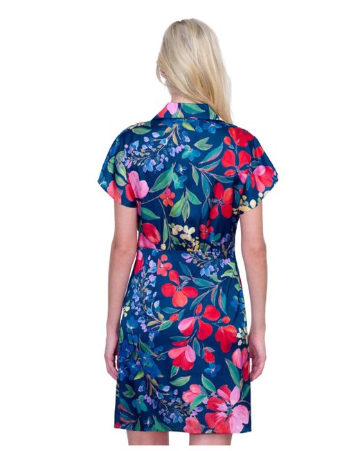 Gottex ガーデンドリームカバーアップシャツドレス Garden Dream Button Down Shirt Dress Cover Up - Off white multi