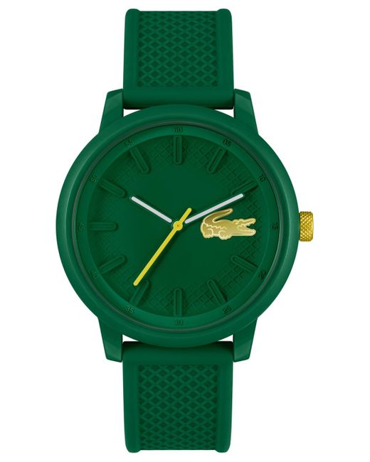 Lacoste Green L.12.12. Silicone Strap Watch 48mm for men