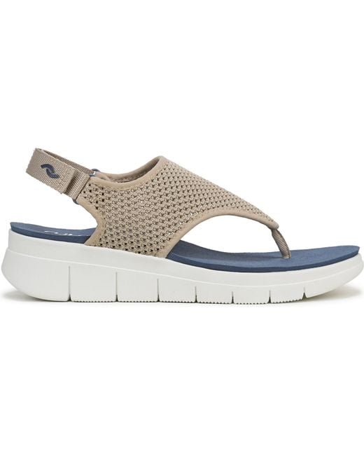 Ryka Blue Epic Round Toe Thong Sandals