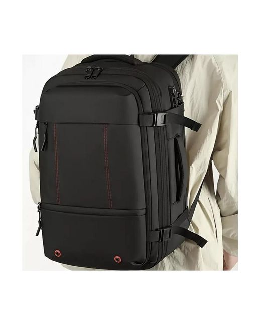 Batfox Black Lightweight Durable Polyester Travel Backpack