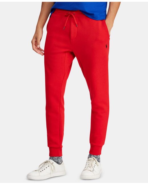 Polo Ralph Lauren Double - Knit Jogger Pants in Red for Men