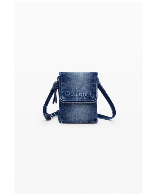Desigual Blue Medium Denim Phone Holder